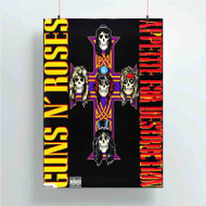 Onyourcases Guns N Roses Appetite For Destruction Custom Poster Silk Poster Wall Decor Best Home Decoration Wall Art Satin Silky Decorative Wallpaper Personalized Wall Hanging 20x14 Inch 24x35 Inch Poster