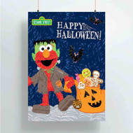 Onyourcases Happy Halloween Custom Poster Silk Poster Wall Decor Best Home Decoration Wall Art Satin Silky Decorative Wallpaper Personalized Wall Hanging 20x14 Inch 24x35 Inch Poster