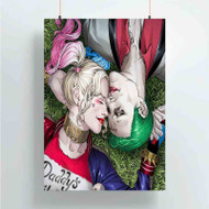 Onyourcases Harley Quinn and Joker Custom Poster Silk Poster Wall Decor Best Home Decoration Wall Art Satin Silky Decorative Wallpaper Personalized Wall Hanging 20x14 Inch 24x35 Inch Poster