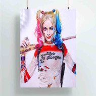 Onyourcases harley quinn Sell Custom Poster Silk Poster Wall Decor Best Home Decoration Wall Art Satin Silky Decorative Wallpaper Personalized Wall Hanging 20x14 Inch 24x35 Inch Poster