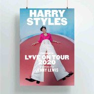 Onyourcases Harry Styles Love on Tour Custom Poster Silk Poster Wall Decor Best Home Decoration Wall Art Satin Silky Decorative Wallpaper Personalized Wall Hanging 20x14 Inch 24x35 Inch Poster