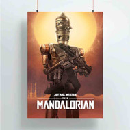 Onyourcases IG 11 Star Wars The Mandalorian Custom Poster Silk Poster Wall Decor Best Home Decoration Wall Art Satin Silky Decorative Wallpaper Personalized Wall Hanging 20x14 Inch 24x35 Inch Poster