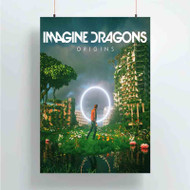 Onyourcases Imagine Dragons Origins Custom Poster Silk Poster Wall Decor Best Home Decoration Wall Art Satin Silky Decorative Wallpaper Personalized Wall Hanging 20x14 Inch 24x35 Inch Poster