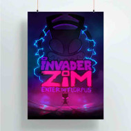 Onyourcases Invader Zim Enter The Florpus Custom Poster Silk Poster Wall Decor Best Home Decoration Wall Art Satin Silky Decorative Wallpaper Personalized Wall Hanging 20x14 Inch 24x35 Inch Poster