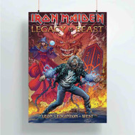 Onyourcases Iron Maiden Legacy of the Beast Custom Poster Silk Poster Wall Decor Best Home Decoration Wall Art Satin Silky Decorative Wallpaper Personalized Wall Hanging 20x14 Inch 24x35 Inch Poster