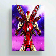 Onyourcases Iron Man avengers endgame Custom Poster Silk Poster Wall Decor Best Home Decoration Wall Art Satin Silky Decorative Wallpaper Personalized Wall Hanging 20x14 Inch 24x35 Inch Poster