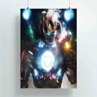 Onyourcases Iron Man Infinity Gauntlet Custom Poster Silk Poster Wall Decor Best Home Decoration Wall Art Satin Silky Decorative Wallpaper Personalized Wall Hanging 20x14 Inch 24x35 Inch Poster