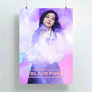 Onyourcases Jisoo Black Pink Trending Custom Poster Silk Poster Wall Decor Best Home Decoration Wall Art Satin Silky Decorative Wallpaper Personalized Wall Hanging 20x14 Inch 24x35 Inch Poster