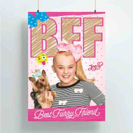 Onyourcases Jojo Siwa BFF Custom Poster Silk Poster Wall Decor Best Home Decoration Wall Art Satin Silky Decorative Wallpaper Personalized Wall Hanging 20x14 Inch 24x35 Inch Poster