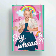 Onyourcases Jo Jo Siwa Say Whaa Custom Poster Silk Poster Wall Decor Best Home Decoration Wall Art Satin Silky Decorative Wallpaper Personalized Wall Hanging 20x14 Inch 24x35 Inch Poster