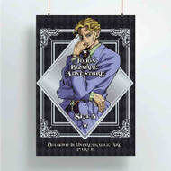 Onyourcases Jojos Bizarre Adventure Diamond is Unbreakable Custom Poster Silk Poster Wall Decor Best Home Decoration Wall Art Satin Silky Decorative Wallpaper Personalized Wall Hanging 20x14 Inch 24x35 Inch Poster