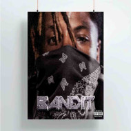 Onyourcases Juice Wrld Young Boy Bandit Custom Poster Silk Poster Wall Decor Best Home Decoration Wall Art Satin Silky Decorative Wallpaper Personalized Wall Hanging 20x14 Inch 24x35 Inch Poster