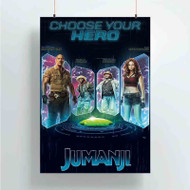 Onyourcases Jumanji 3 Custom Poster Silk Poster Wall Decor Best Home Decoration Wall Art Satin Silky Decorative Wallpaper Personalized Wall Hanging 20x14 Inch 24x35 Inch Poster