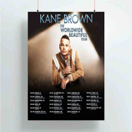 Onyourcases Kane Brown The Worldwide Beautiful Tour Custom Poster Silk Poster Wall Decor Best Home Decoration Wall Art Satin Silky Decorative Wallpaper Personalized Wall Hanging 20x14 Inch 24x35 Inch Poster