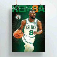 Onyourcases Kemba Walker Boston Celtics NBA Custom Poster Silk Poster Wall Decor Best Home Decoration Wall Art Satin Silky Decorative Wallpaper Personalized Wall Hanging 20x14 Inch 24x35 Inch Poster