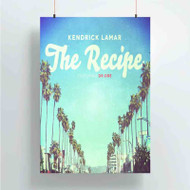 Onyourcases Kendrick Lamar The Recipe ft Dr Dre Trending Custom Poster Silk Poster Wall Decor Best Home Decoration Wall Art Satin Silky Decorative Wallpaper Personalized Wall Hanging 20x14 Inch 24x35 Inch Poster