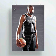 Onyourcases Kevin Durant Brooklyn Nets NBA Custom Poster Silk Poster Wall Decor Best Home Decoration Wall Art Satin Silky Decorative Wallpaper Personalized Wall Hanging 20x14 Inch 24x35 Inch Poster