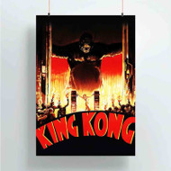Onyourcases King Kong 1933 Custom Poster Silk Poster Wall Decor Best Home Decoration Wall Art Satin Silky Decorative Wallpaper Personalized Wall Hanging 20x14 Inch 24x35 Inch Poster