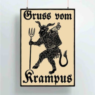 Onyourcases Krampus Trending Custom Poster Silk Poster Wall Decor Best Home Decoration Wall Art Satin Silky Decorative Wallpaper Personalized Wall Hanging 20x14 Inch 24x35 Inch Poster