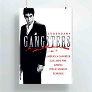 Onyourcases Legendary Gangsters Custom Poster Silk Poster Wall Decor Best Home Decoration Wall Art Satin Silky Decorative Wallpaper Personalized Wall Hanging 20x14 Inch 24x35 Inch Poster