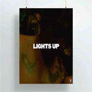 Onyourcases Lights Up Harry Styles Custom Poster Silk Poster Wall Decor Best Home Decoration Wall Art Satin Silky Decorative Wallpaper Personalized Wall Hanging 20x14 Inch 24x35 Inch Poster