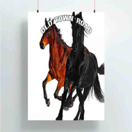 Onyourcases lil nas x old town road Custom Poster Silk Poster Wall Decor Best Home Decoration Wall Art Satin Silky Decorative Wallpaper Personalized Wall Hanging 20x14 Inch 24x35 Inch Poster