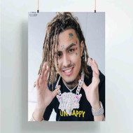 Onyourcases Lil Pump Custom Poster Silk Poster Wall Decor Best Home Decoration Wall Art Satin Silky Decorative Wallpaper Personalized Wall Hanging 20x14 Inch 24x35 Inch Poster