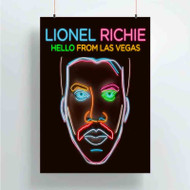 Onyourcases Lionel Richie Hello From Las Vegas Custom Poster Silk Poster Wall Decor Best Home Decoration Wall Art Satin Silky Decorative Wallpaper Personalized Wall Hanging 20x14 Inch 24x35 Inch Poster