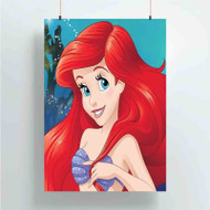 Onyourcases little mermaid Sell Custom Poster Silk Poster Wall Decor Best Home Decoration Wall Art Satin Silky Decorative Wallpaper Personalized Wall Hanging 20x14 Inch 24x35 Inch Poster