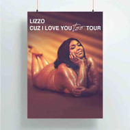 Onyourcases Lizzo Cuz I Love You Tour 2 Trending Custom Poster Silk Poster Wall Decor Best Home Decoration Wall Art Satin Silky Decorative Wallpaper Personalized Wall Hanging 20x14 Inch 24x35 Inch Poster