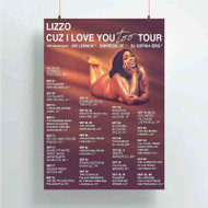 Onyourcases Lizzo Cuz I Love You Tour Trending Custom Poster Silk Poster Wall Decor Best Home Decoration Wall Art Satin Silky Decorative Wallpaper Personalized Wall Hanging 20x14 Inch 24x35 Inch Poster