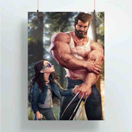 Onyourcases Logan Wolverine and Son Custom Poster Silk Poster Wall Decor Best Home Decoration Wall Art Satin Silky Decorative Wallpaper Personalized Wall Hanging 20x14 Inch 24x35 Inch Poster