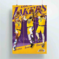 Onyourcases Los Angeles Lakers NBA Trending Custom Poster Silk Poster Wall Decor Best Home Decoration Wall Art Satin Silky Decorative Wallpaper Personalized Wall Hanging 20x14 Inch 24x35 Inch Poster