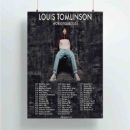 Onyourcases Louis Tomlinson World Tour 2020 Custom Poster Silk Poster Wall Decor Best Home Decoration Wall Art Satin Silky Decorative Wallpaper Personalized Wall Hanging 20x14 Inch 24x35 Inch Poster