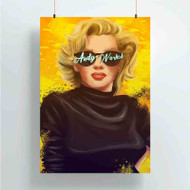 Onyourcases Marylin Monroe Andhy Warhol Custom Poster Silk Poster Wall Decor Best Home Decoration Wall Art Satin Silky Decorative Wallpaper Personalized Wall Hanging 20x14 Inch 24x35 Inch Poster