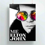 Onyourcases Me Elton John Custom Poster Silk Poster Wall Decor Best Home Decoration Wall Art Satin Silky Decorative Wallpaper Personalized Wall Hanging 20x14 Inch 24x35 Inch Poster
