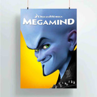 Onyourcases Megamind Custom Poster Silk Poster Wall Decor Best Home Decoration Wall Art Satin Silky Decorative Wallpaper Personalized Wall Hanging 20x14 Inch 24x35 Inch Poster