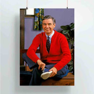 Onyourcases Mister Rogers Custom Poster Silk Poster Wall Decor Best Home Decoration Wall Art Satin Silky Decorative Wallpaper Personalized Wall Hanging 20x14 Inch 24x35 Inch Poster
