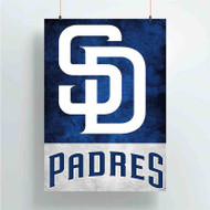 Onyourcases MLB San Diego Padres Custom Poster Silk Poster Wall Decor Best Home Decoration Wall Art Satin Silky Decorative Wallpaper Personalized Wall Hanging 20x14 Inch 24x35 Inch Poster