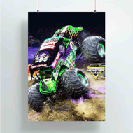 Onyourcases Monster Jam Grave Digger Sell Custom Poster Silk Poster Wall Decor Best Home Decoration Wall Art Satin Silky Decorative Wallpaper Personalized Wall Hanging 20x14 Inch 24x35 Inch Poster