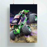 Onyourcases Monster Jam Grave Digger Trending Custom Poster Silk Poster Wall Decor Best Home Decoration Wall Art Satin Silky Decorative Wallpaper Personalized Wall Hanging 20x14 Inch 24x35 Inch Poster