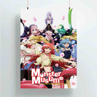 Onyourcases Monster Musume Everyday Life with Monsters Custom Poster Silk Poster Wall Decor Best Home Decoration Wall Art Satin Silky Decorative Wallpaper Personalized Wall Hanging 20x14 Inch 24x35 Inch Poster