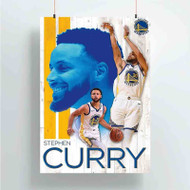 Onyourcases NBA Golden State Warriors Stephen Curry Custom Poster Silk Poster Wall Decor Best Home Decoration Wall Art Satin Silky Decorative Wallpaper Personalized Wall Hanging 20x14 Inch 24x35 Inch Poster