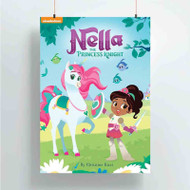 Onyourcases Nella the Princess Knight Custom Poster Silk Poster Wall Decor Best Home Decoration Wall Art Satin Silky Decorative Wallpaper Personalized Wall Hanging 20x14 Inch 24x35 Inch Poster