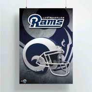 Onyourcases NFL Los Angeles Rams Custom Poster Silk Poster Wall Decor Best Home Decoration Wall Art Satin Silky Decorative Wallpaper Personalized Wall Hanging 20x14 Inch 24x35 Inch Poster