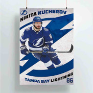 Onyourcases Nikita Kucherov Tampa Bay Lightning NHL Custom Poster Silk Poster Wall Decor Best Home Decoration Wall Art Satin Silky Decorative Wallpaper Personalized Wall Hanging 20x14 Inch 24x35 Inch Poster