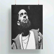 Onyourcases Nipsey Hussle Trending Custom Poster Silk Poster Wall Decor Best Home Decoration Wall Art Satin Silky Decorative Wallpaper Personalized Wall Hanging 20x14 Inch 24x35 Inch Poster