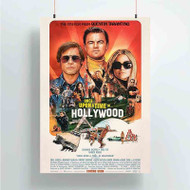 Onyourcases Once Upon a Time in Hollywood Custom Poster Silk Poster Wall Decor Best Home Decoration Wall Art Satin Silky Decorative Wallpaper Personalized Wall Hanging 20x14 Inch 24x35 Inch Poster