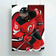 Onyourcases P K Subban New Jersey Devils NHL Custom Poster Silk Poster Wall Decor Best Home Decoration Wall Art Satin Silky Decorative Wallpaper Personalized Wall Hanging 20x14 Inch 24x35 Inch Poster