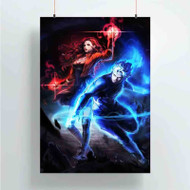 Onyourcases Quicksilver and Scarlet Witch Custom Poster Silk Poster Wall Decor Best Home Decoration Wall Art Satin Silky Decorative Wallpaper Personalized Wall Hanging 20x14 Inch 24x35 Inch Poster